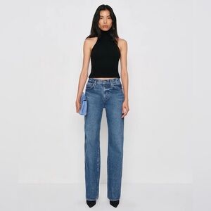 Reformation Val 90’s Mid Rise Straight Jeans NWT
